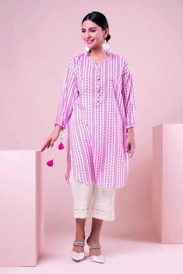 Khaadi J22110 Pink Summer Lawn 2022 Online Shopping